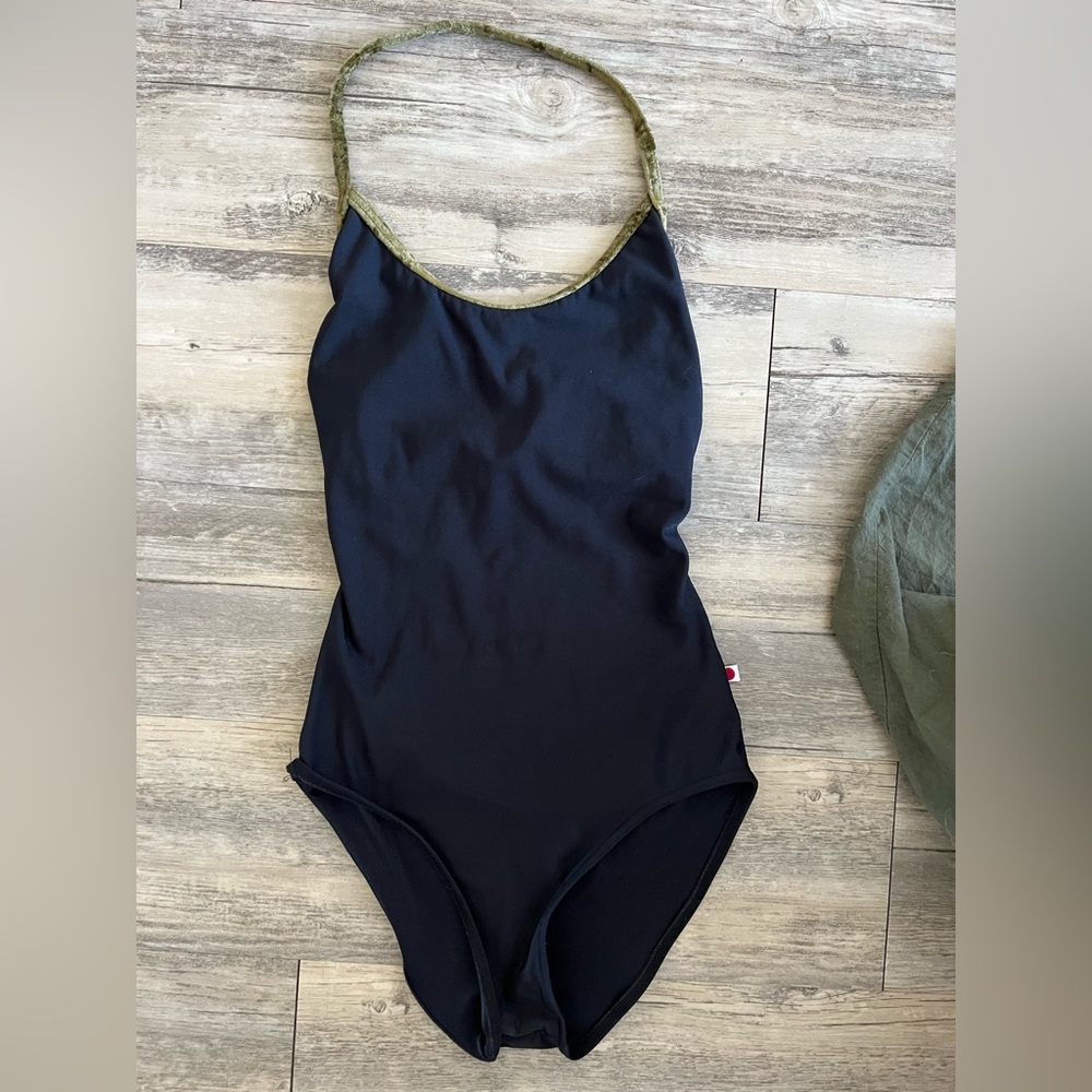 Kate Yumiko Custom velvet forest green and black used once
